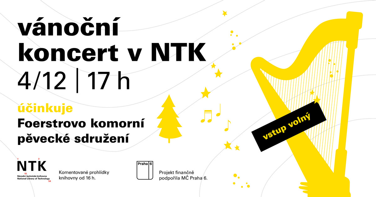 Plakát na Vánoční koncert 2025