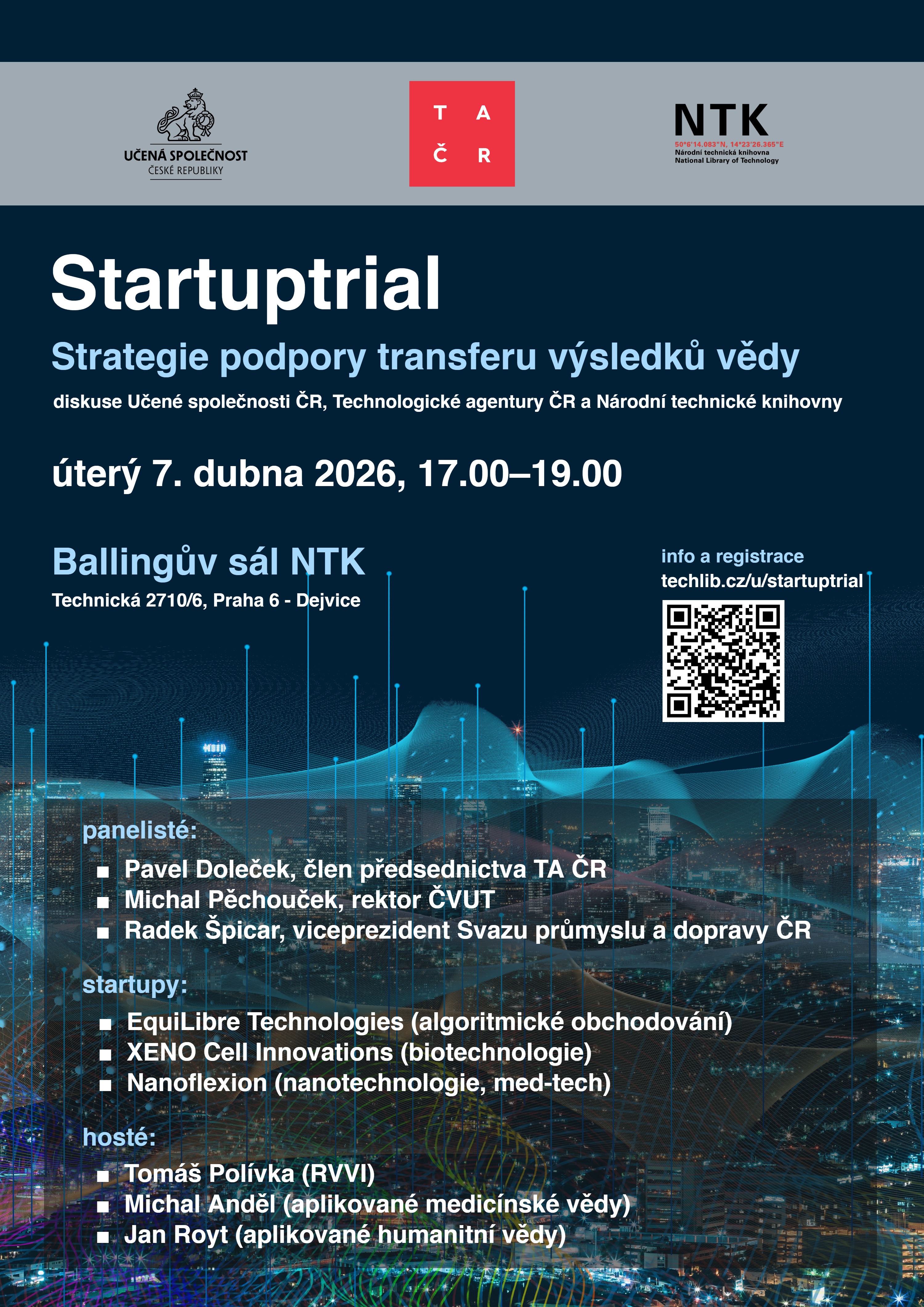 Plakát k akci Startuptrial 2026